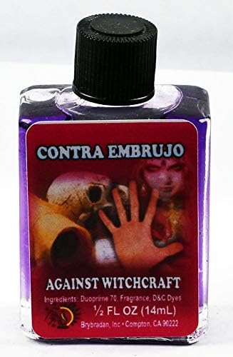 6 Pieces BRYBRADAN Against Witchcraft Spiritual Oil Contra EMBRUJO ACEITE ESPIRITUAL -1/2 FL OZ 14.7ML