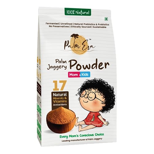 Image of Palm Era Mom And Kids Organic Palm Jaggery Powder 450g | AGMARK Certified | Low GI & Chemical-Free | Fermented Natural Sweetener | Safe, Hygienic & Nutrient-Rich