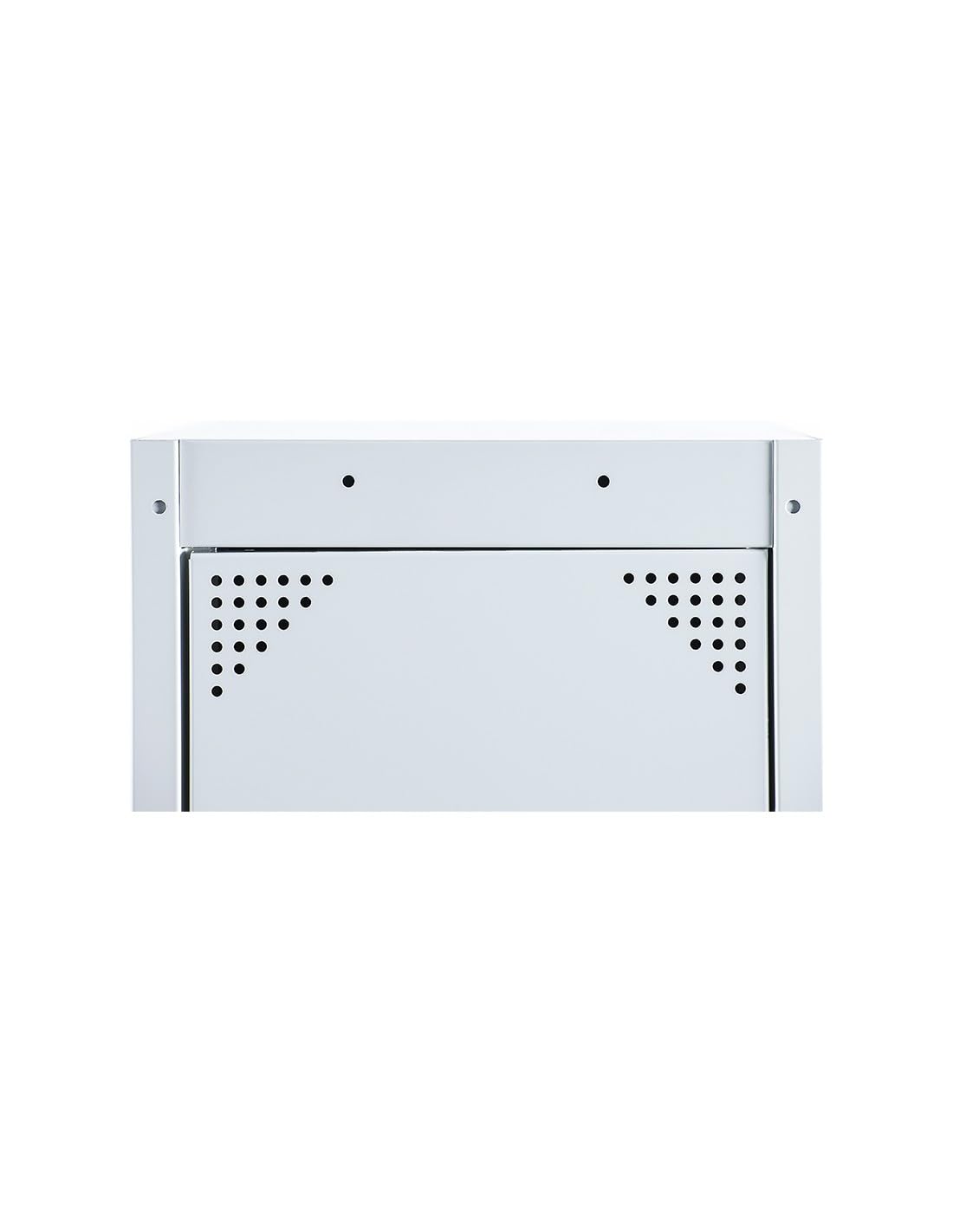 MAESTRO FERRETERO MF - Taquilla Montada de Vestuario Metálica BD 250-2 Puertas 2 Módulos Gris (500 x 1800 x 500 cm) Armario Metálico para Uso Profesional en Chapa Galvanizada
