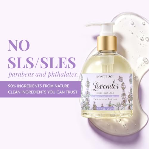 Image of ROMIIE ZOI Liquid Hand Soap with Gift Box - Lavender - 260ml / 8.7 fl.oz