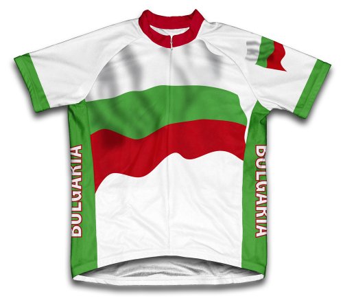 ScudoPro Bulgaria Flag Short Sleeve Cycling Jersey for Men - Size 4XL