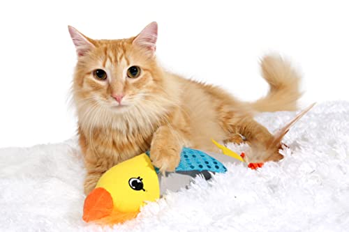 Cattraction With Silver Vine & Catnip Plush Animal Pal Kicker Cat Toy, Character Varies, 1 Count #TOP4