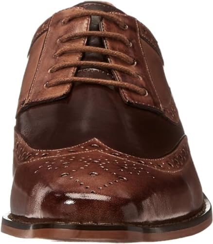 Stacy Adams Men's Tinsley-Wingtip Oxford, Tan/Brown, 12 M US | Image 1