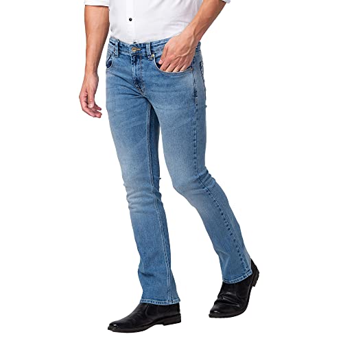 Image of Spykar Men's Rafter Boot Cut Mid-Rise Casual Jeans