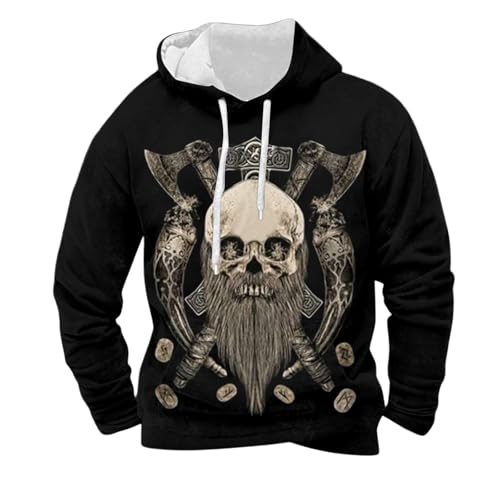 Pull à manches longues pour homme sweat-shirt raglan noir en coton confortable