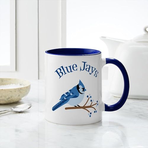 Taza de cerámica 11 oz para café CafePress Blue Jays miniatura 6