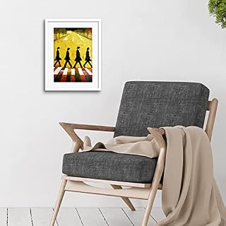 Doppelganger33 LTD Abbey Road Abstract Stylised Beatles Boho Landscape Red and Ochre Artwork Framed Wall Art Print 9X7… - Les Beatles, Paul McCartney, John Lennon, RIngo Starr, George Harrison Doppelganger33 LTD Abbey Road Abstract Stylised Beatles Boho Landscape Red and Ochre Artwork Framed Wall Art Print 9X7… – Image 2