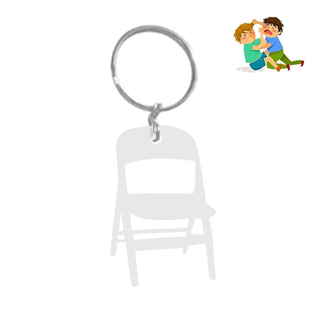 SUCADA 2D Chair Keychain,Brawl Chair Keychain, Riverboat Brawl Chair Keychains, Chair Keychain, Folding Chair Key Chain