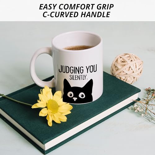 Taza de Cerámica Negra para Café de 11 Onzas miniatura 6