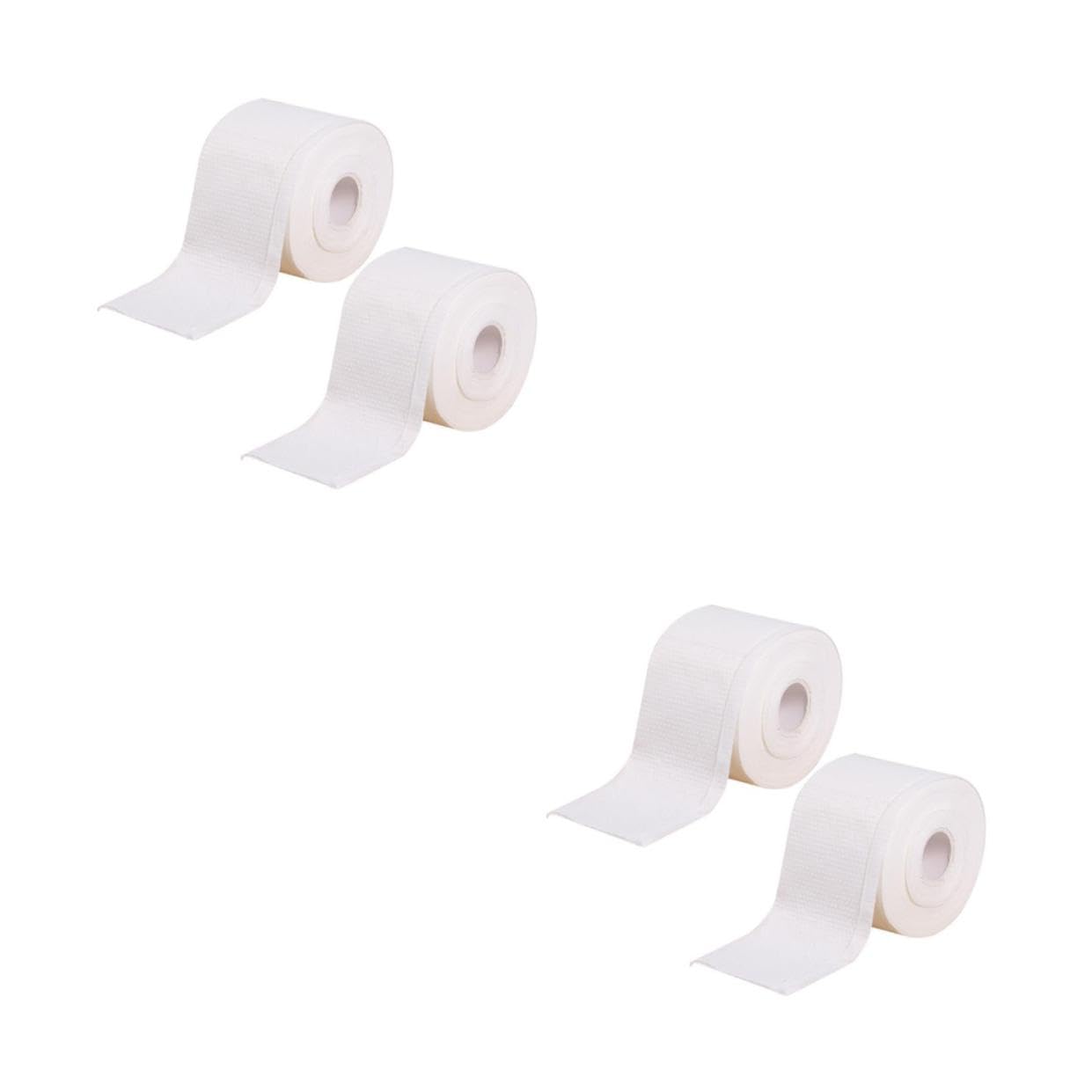 2 Series Toalla De Cara Almohadillas Tapa Facial Simple Limpieza Toallas Desechables Toallita De Maquillaje Toallita Desmaquillante Algodón 2 Rollos*2