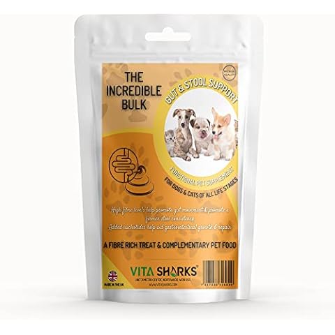 The Incredible Bulk | Gut & Bulk Forming Stool Support | Premium UK Made, No added Grain, Functional Nutrient Rich Treats | Pet Health Care for Dogs & Cats Cover