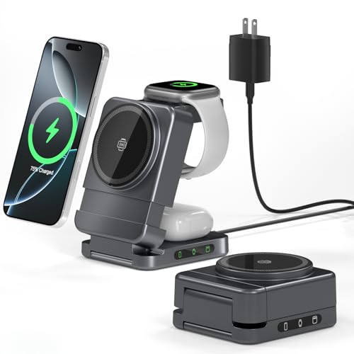 Foldable Wireless Charger, 3 in 1 Chargi…