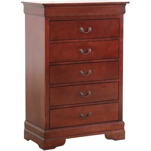 Elegant Cherry Bedroom Chest with Drawers