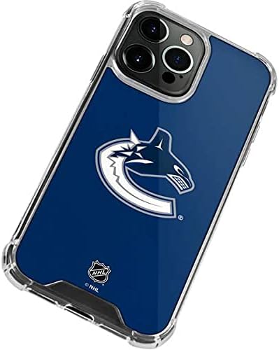 Skinit Clear Phone Case Compatible with iPhone 13 Pro - Officially Licensed NHL Vancouver Canucks Distressed Design