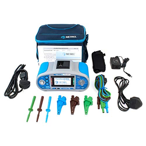 Nærbillede forfra view of the Metrel MI 3100 SE EurotestEASI display and controls