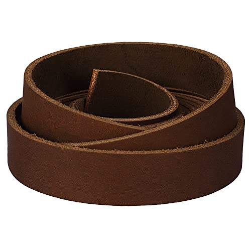 LolliBeads (TM) Genuine Leather Strap Leather Strip 3/4 Inch Wide and 72 Inches Long, Brown, Brown_3/4inch, 3/4inches_2yards - Image 4