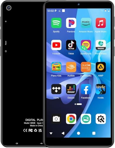 Lecteur MP3 5,5 Pouces avec caméra, Lecteur MP3 avec Bluetooth