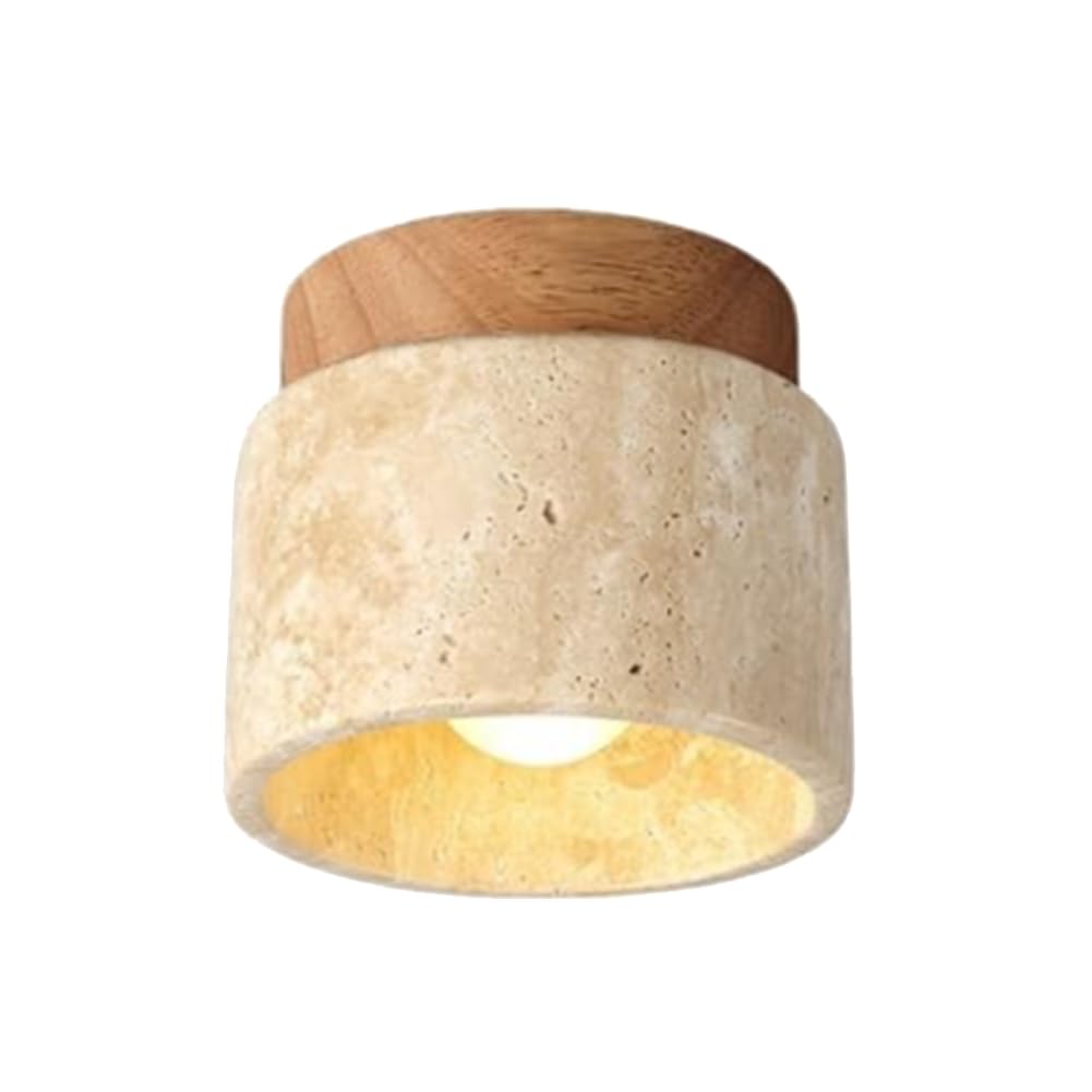 Plafonnier en bois style japonais anti-éblouissement pour cuisine