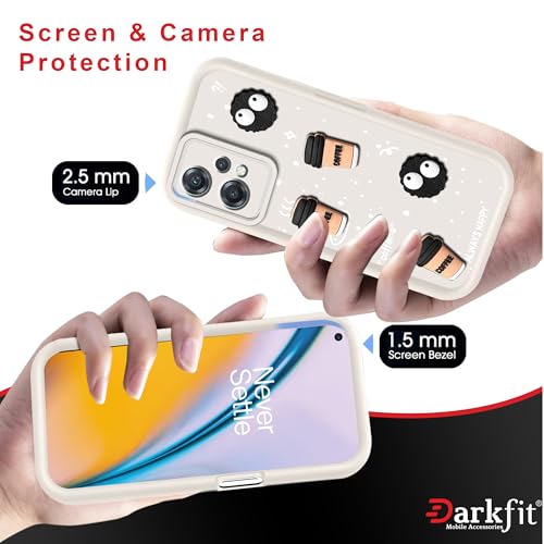 Image of Back Case Cover Compatible with OnePlus Nord CE 2 Lite 5G | Cute Fun Cartoon Ball 3D Coffee Silicone Case | Body Protection | Camera Protection | Shock Proof | Color White | Pack of 1