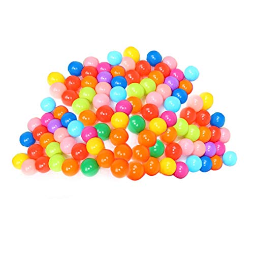 Lelestar Pelotas Plástico del Océano Gracioso para llenar Piscinasen Parque Infantil Regalo para los Niños (100Pcs)