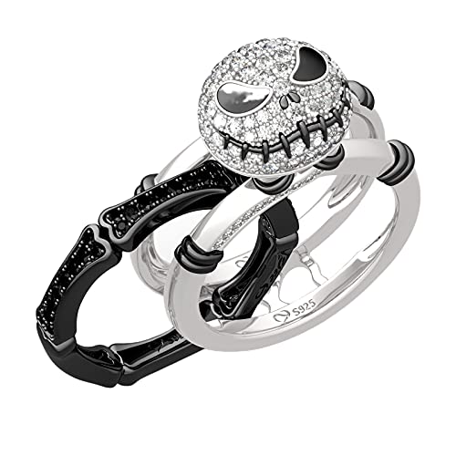Image of Jeulia inchRomantic Soul Knot Sterling Silver Interchangeable Ring Set for Women Wife Girlfriend Engagement Wedding Anniversary Valentin's Day Birthday With Jewelry Box