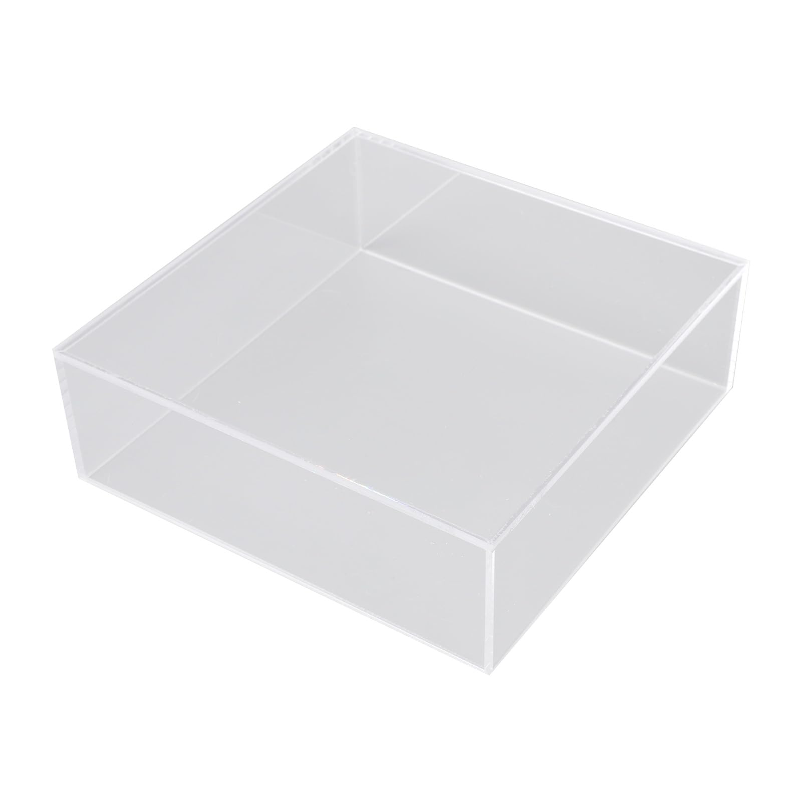 Paquete de 3 soportes elevadores de acrílico |Exhibición de pastel en niveles para buffet (Transparent)
