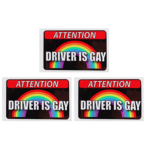 ULTECHNOVO 3 Piezas Me Encantan Las Pegatinas Gay Pegatinas Reflectantes para Coche Pegatinas De Moda Calcomanías De Arco Iris Gay Bisexual Transgénero Pegatina De Orgullo Lado del Coche