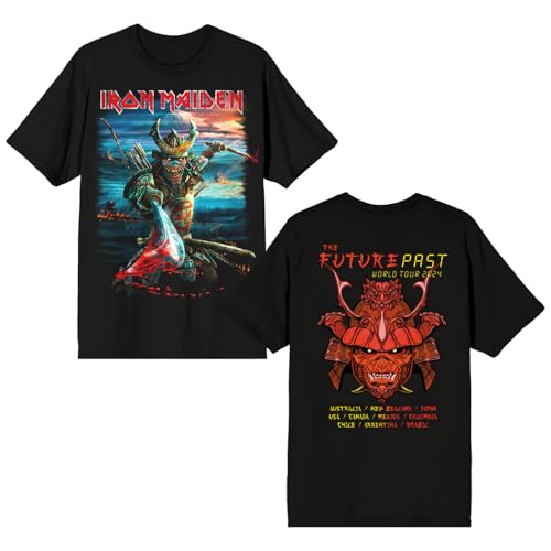 Iron Maiden The Future Past Tour 2024 Senjutsu Mount Fuji Noir coton