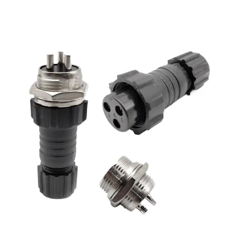 Conector Aviación GX16 5 Set con Tuerca Impermeable miniatura 5