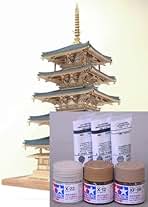 木製　法隆寺　五重塔　孝心作　焼板　高さ約50㌢　置物　〈検 彫刻　仏塔　寺院 木製模型 国宝「法隆寺 五重の塔1/75」