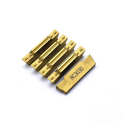 10pcs / Set MGMN200 MGM300 MGMN400 PC9030 / NC3020 / NC3030 Einstechen Karbid-Einsätze CNC-Drehmaschine Cutter Drehwerkzeug CNC-Werkzeug (Farbe : 10PCS, Größe : MGMN200 G NC3030) Cover