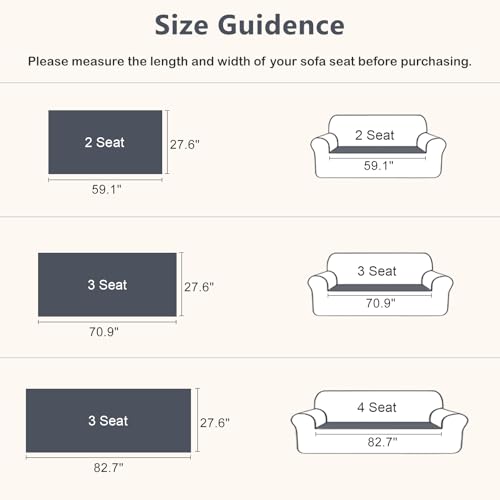 DREAMINGO Couch Cover for Dogs Washable - Fuzzy Sofa Covers Pet Friendly 27.6"x70.9", Soft Non Slip Pet Couch Cushion Protector Dog Bed Mat in Dark Grey — view 5