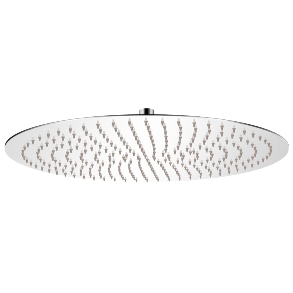 Cabezal de Ducha Redondo Efecto Lluvia, Rociador Ducha, Ducha Lluvia, Alcachofa Ducha, Duchas De Baño Alcachofa Lluvia, Recambios Columna Ducha, Acero Inoxidable 20 cm