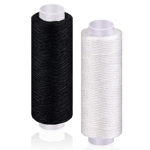 Applicazione: questo filo per macchina da cucire è adatto per trapuntare, cucire, decorazione d'interni e ricamo. Compatibile con diversi tipi di aghi e una varietà di tessuti