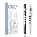 CAVN Pen Light with Pupil Gauge LED Penlight for Nurses Doctors, 2 Pcs Reusable Medical Penlight for Nursing Students (Black/White)