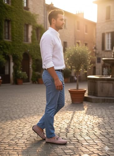 Image of BUZZBASK Men?s Synthetic Leather Loafers | Premium Soft Comfort Driving Shoes | Lightweight Casual Slip-On Moccasins for Office, Party, Anti-Skid Sole Stylish Formal Shoes