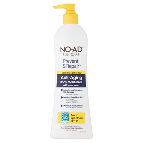 NO-AD Prevent & Repair Anti-Aging Body Moisturizer SPF 15 Lotion 12 oz