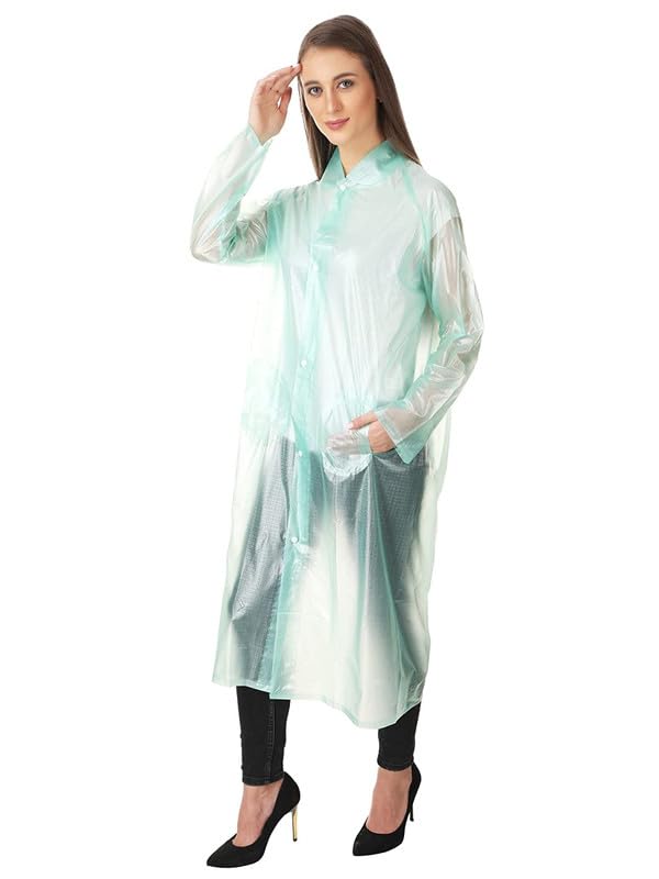 kolva Fancy Green Girl's Raincoat with Cap-picture-43
