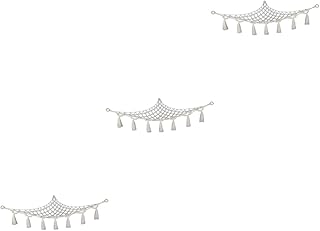 Abaodam Rede De Armazenamento De Brinquedos 3 Peças Animais De Pelúcia Fofos Rede Suspensa Para Animais De Pelúcia Rede Triangular Organizador De Brinquedos Rede De Armazenamento De