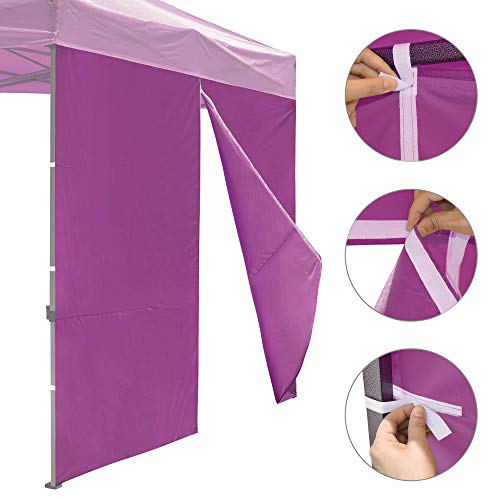 Instahibit 1080D 120G Privacy Window Sidewall Uv30+ Fits 10X10Ft Canopy Gazebo 1 Piece #TOP5