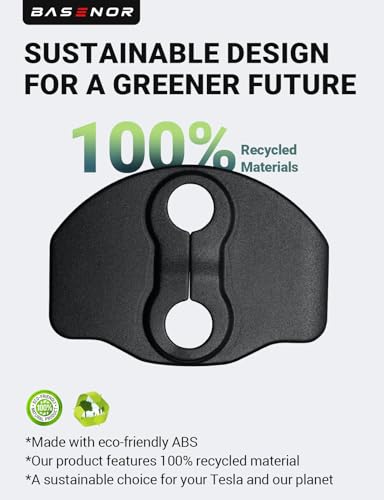 Image of BASENOR Anti-Scratch ABS Door Latches Sill Stopper Covers Set of 8 for Model 3 Y Accessories (Fit 2024 Model 3 Highland)