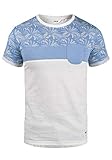 !Solid Florian Herren T-Shirt Kurzarm Shirt Rundhals-Ausschnitt aus 100% Baumwolle Meliert, Größe:3XL, Farbe:Sky Blue (1025)