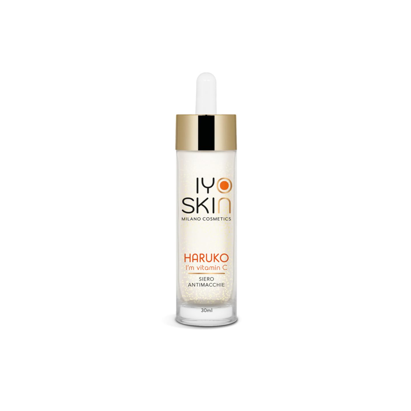 Siero antimacchia viso Haruko texture leggera e fluida con Acido laluronico, potenzialità antiossidanti, schiarenti e protettive