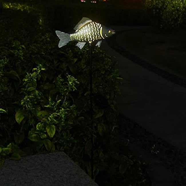 KAIXOXIN Solar Garden Lights Warm White Silver 1