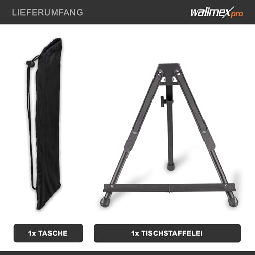 Walimex Pro Chevalet De Table En Aluminium 40x60cm – Idéal Pour Atelier Table Ou Extérieur Pour Toiles Jusqu'à 4k - vue 9