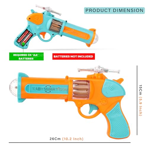 Image of Zest 4 Toyz Kids Sound and Light Gun Toy Simulation Gun Music Pistol Colorful Projection Toys Kids Gift