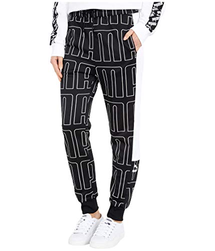 Track pant Puma femme AOP noir Small au motif imprimé intégral