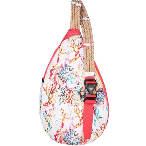 Image of KAVU Paxton Pack Backpack Rope Sling Bag - Floral Coral
