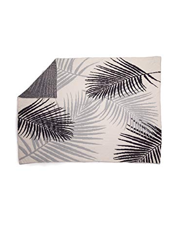 Barefoot Dreams Cozychic Palm Leaf Blanket, Soft Decorative Throw Blanket, Super Soft Blanket, Relax Plush Throw Blanket-45”X60”, Ocean Multi #TOP1