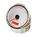 ELING 85mm Waterproof GPS Speedometer 0-60 MPH Speed Gauge Kit for Marine Boat Car Jet Ski 12V 24V(White+Stainless Steel)